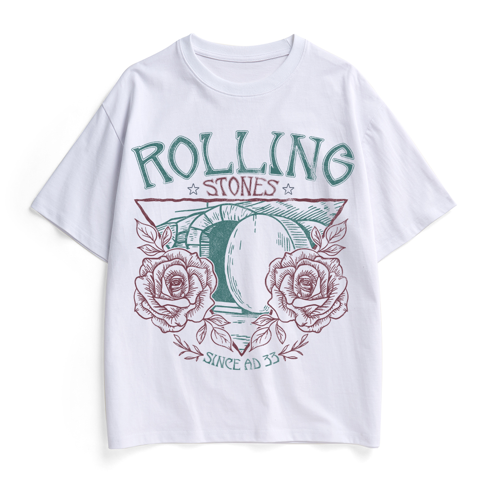 Rolling Stones Retro Christian Heavy Cotton T-Shirt