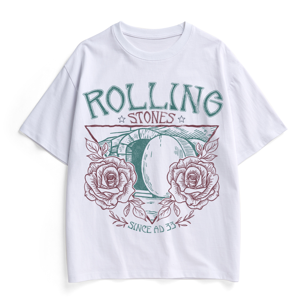 Rolling Stones Retro Christian Heavy Cotton T-Shirt