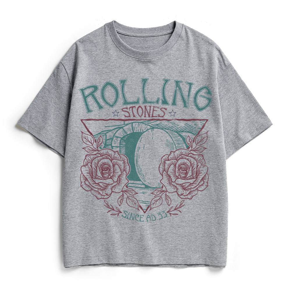 Rolling Stones Retro Christian Heavy Cotton T-Shirt