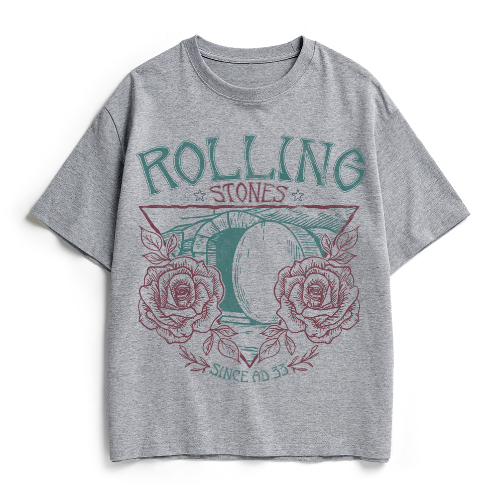 Rolling Stones Retro Christian Heavy Cotton T-Shirt