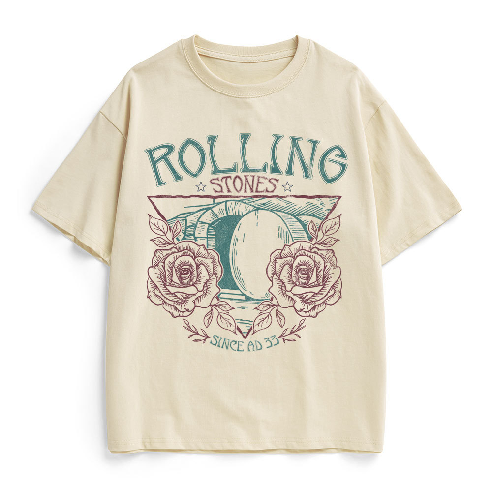 Rolling Stones Retro Christian Heavy Cotton T-Shirt