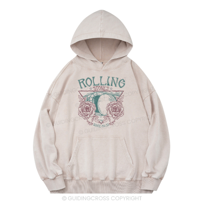Rolling Stones Retro Christian Washed Hoodie