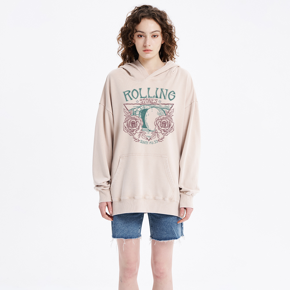 Rolling Stones Retro Christian Washed Hoodie