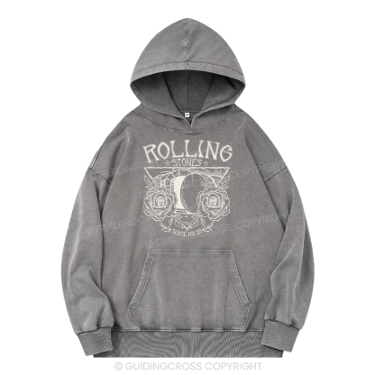 Rolling Stones Retro Christian Washed Hoodie