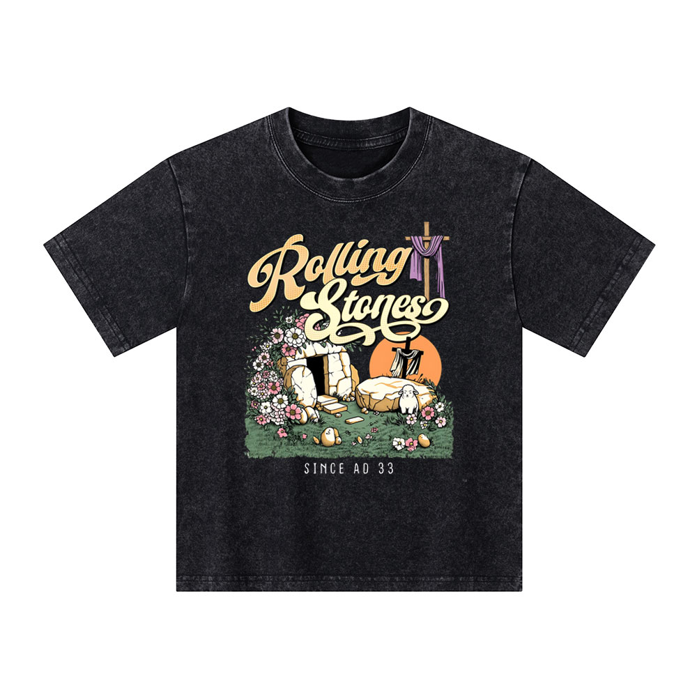 Rolling Stones Sheep Christian Washed Kid  T-Shirt