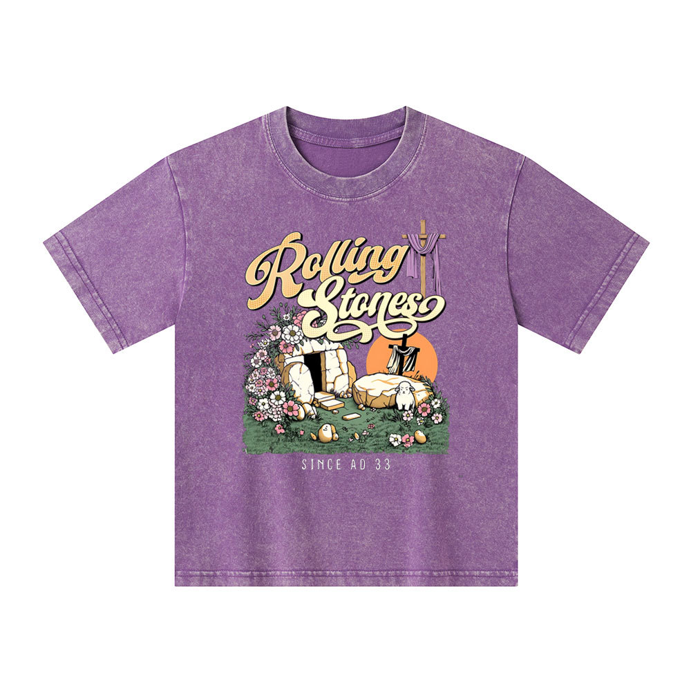 Rolling Stones Sheep Christian Washed Kid  T-Shirt