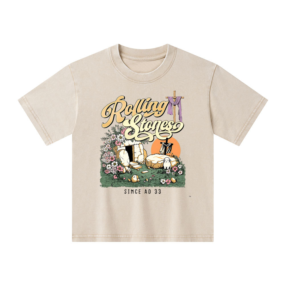 Rolling Stones Sheep Christian Washed Kid  T-Shirt