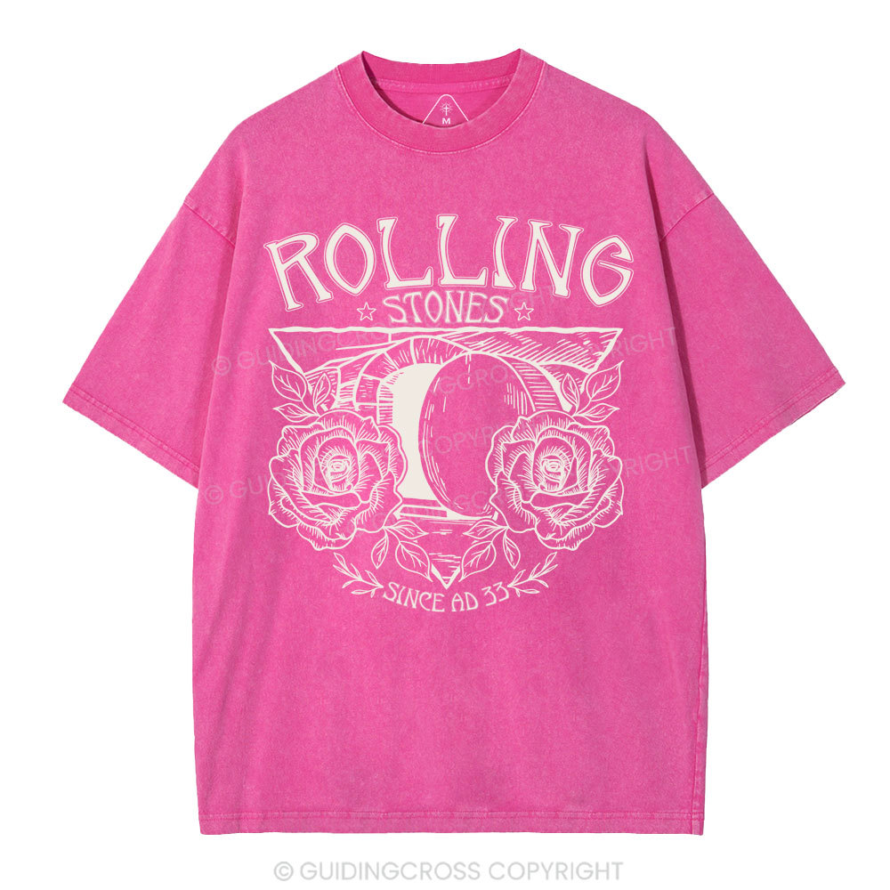Rolling Stones Retro Christian Washed T-Shirt