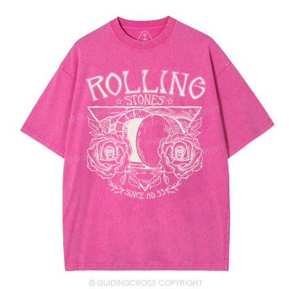 Rolling Stones Retro Christian Washed T-Shirt