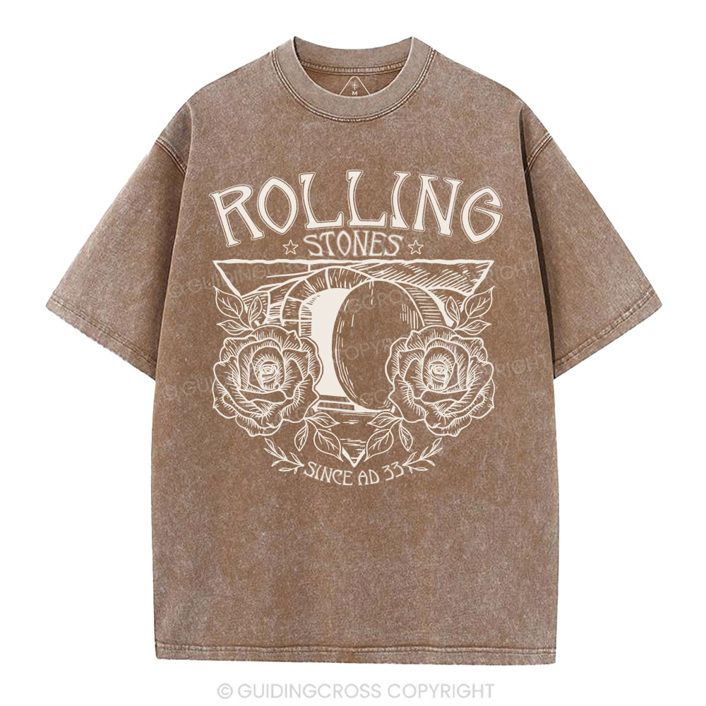 Rolling Stones Retro Christian Washed T-Shirt