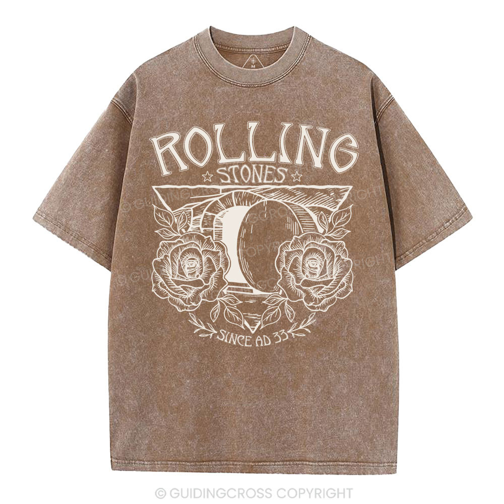 Rolling Stones Retro Christian Washed T-Shirt