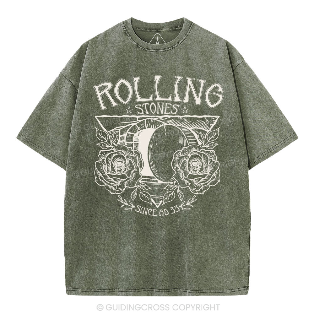 Rolling Stones Retro Christian Washed T-Shirt