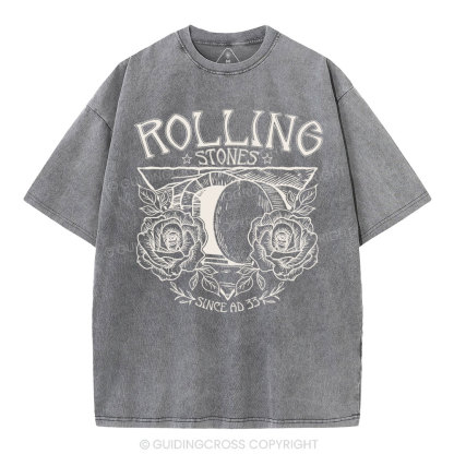 Rolling Stones Retro Christian Washed T-Shirt