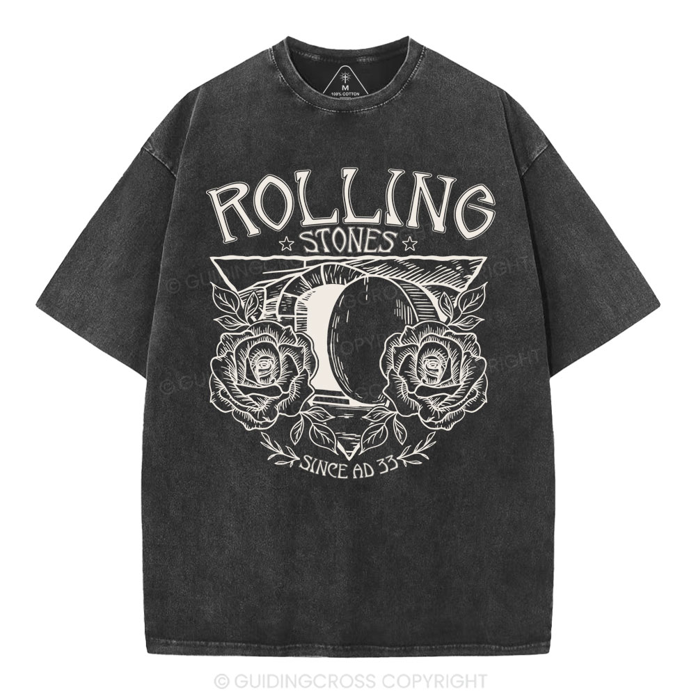 Rolling Stones Retro Christian Washed T-Shirt