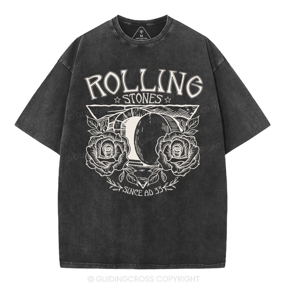 Rolling Stones Retro Christian Washed T-Shirt