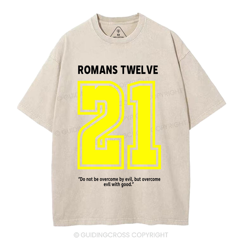 Romans Twelve Christian Washed T-Shirt