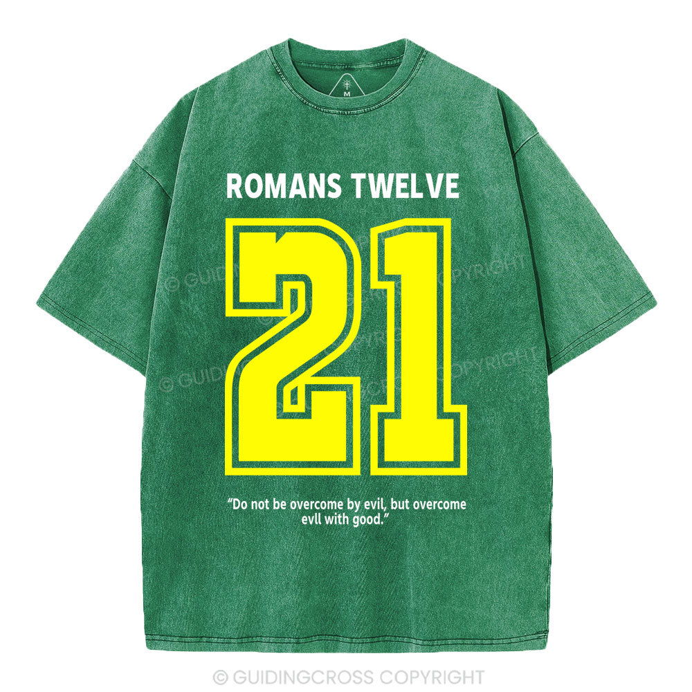 Romans Twelve Christian Washed T-Shirt