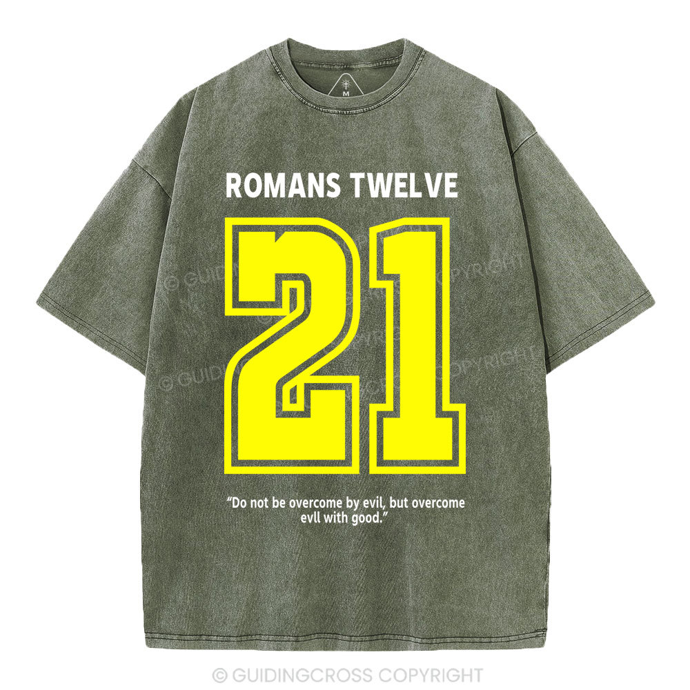 Romans Twelve Christian Washed T-Shirt