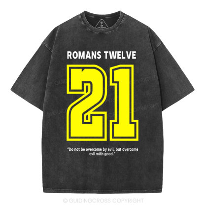 Romans Twelve Christian Washed T-Shirt