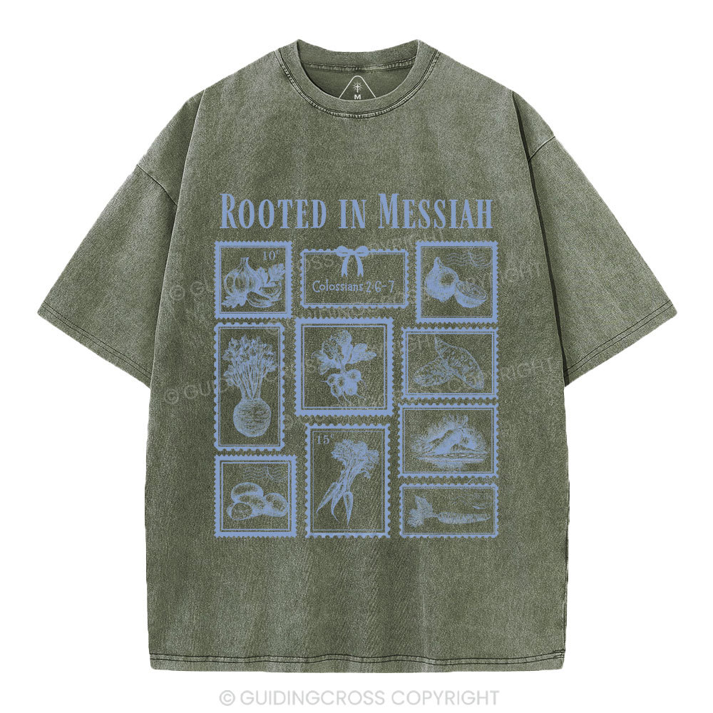 Root In Messiah Christian Washed T-Shirt