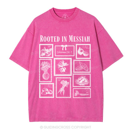 Root In Messiah Christian Washed T-Shirt