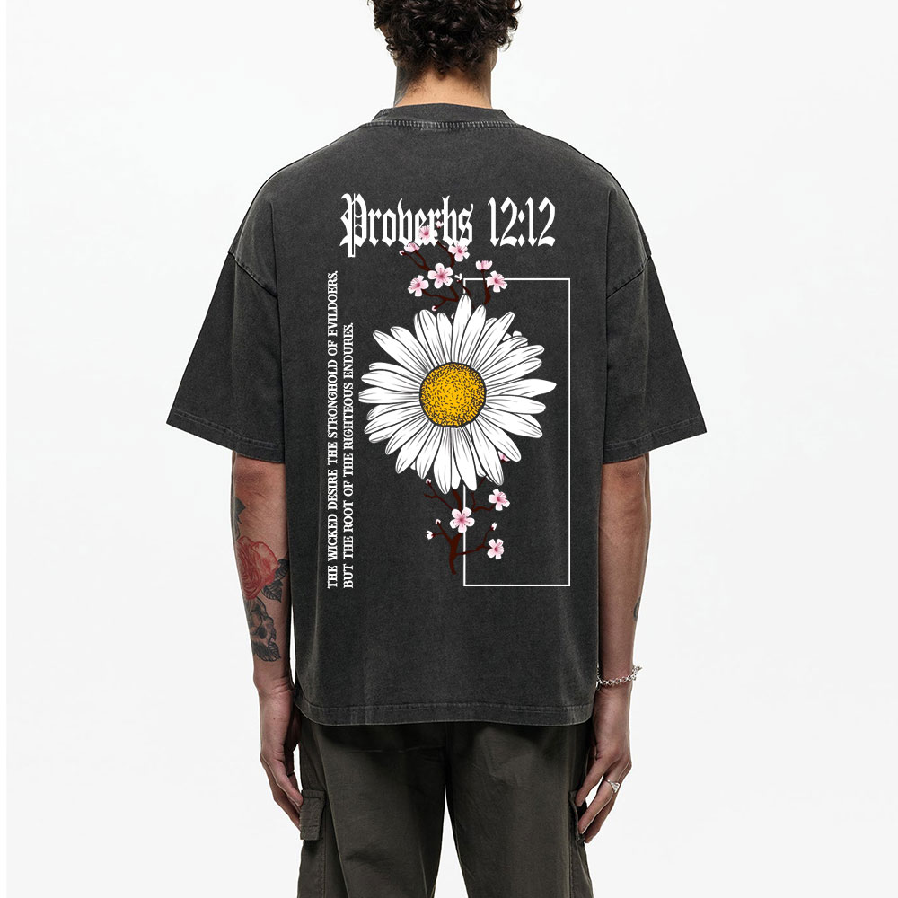 Root Of The Righteous Endures Christian Washed T-Shirt