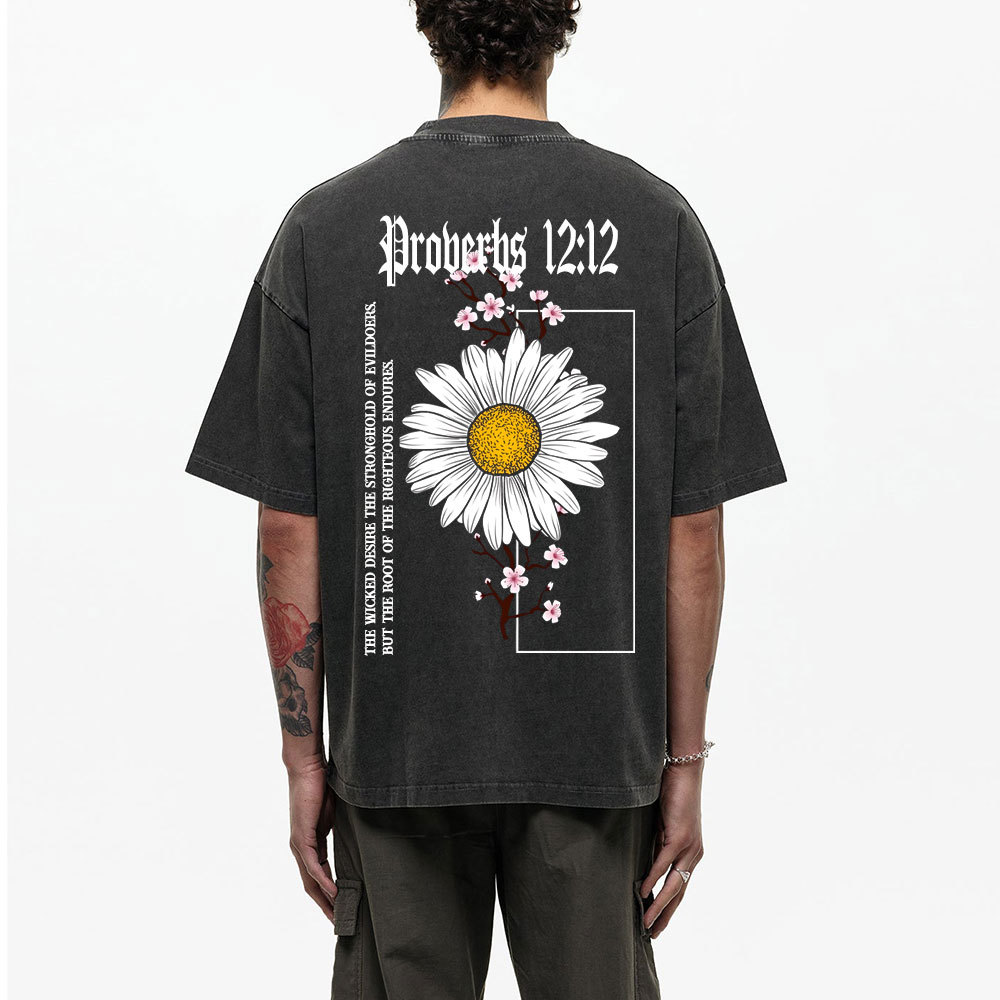 Root Of The Righteous Endures Christian Washed T-Shirt