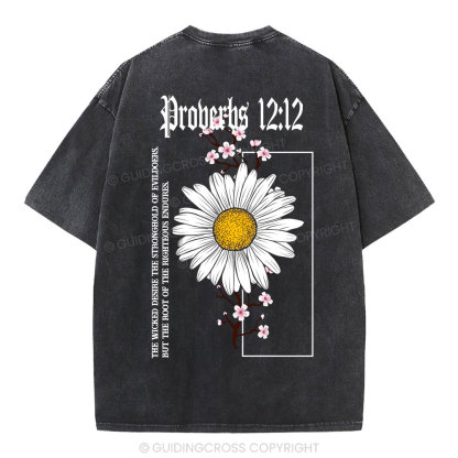 Root Of The Righteous Endures Christian Washed T-Shirt