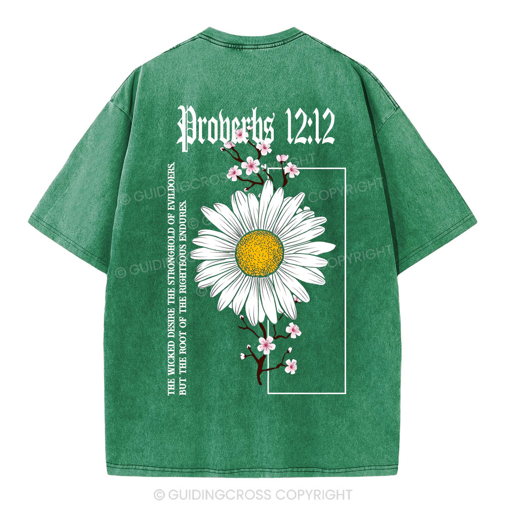 Root Of The Righteous Endures Christian Washed T-Shirt