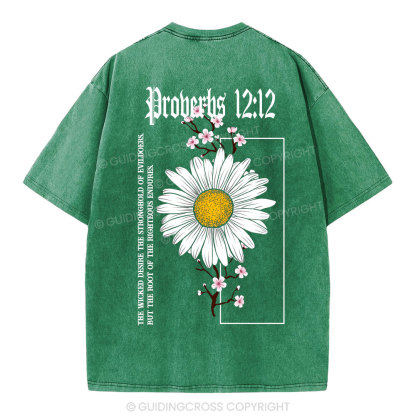 Root Of The Righteous Endures Christian Washed T-Shirt