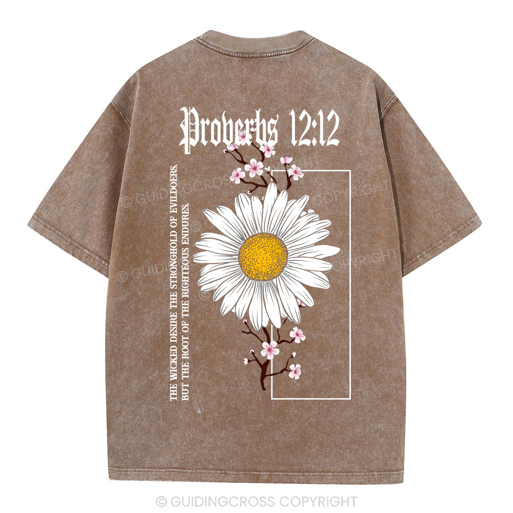 Root Of The Righteous Endures Christian Washed T-Shirt