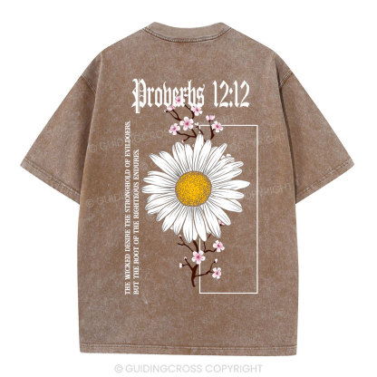 Root Of The Righteous Endures Christian Washed T-Shirt