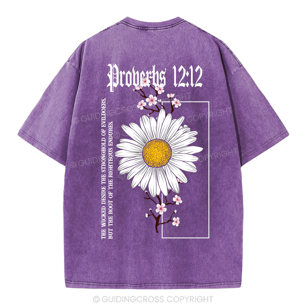 Root Of The Righteous Endures Christian Washed T-Shirt