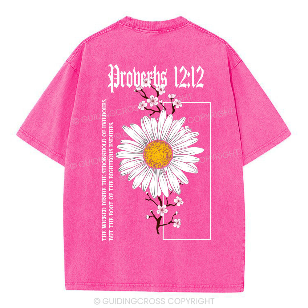 Root Of The Righteous Endures Christian Washed T-Shirt