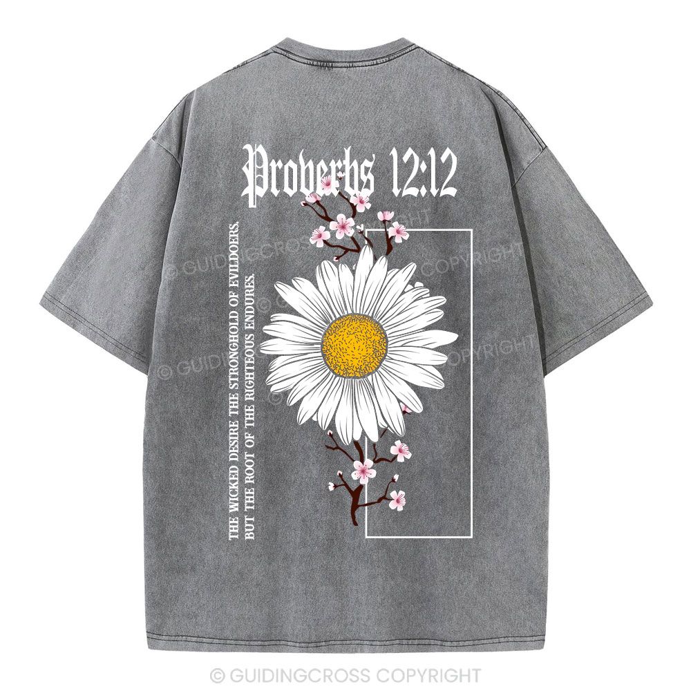 Root Of The Righteous Endures Christian Washed T-Shirt