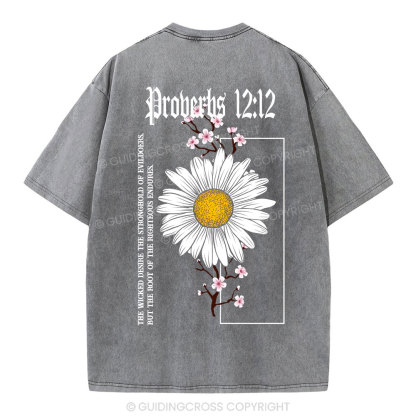 Root Of The Righteous Endures Christian Washed T-Shirt