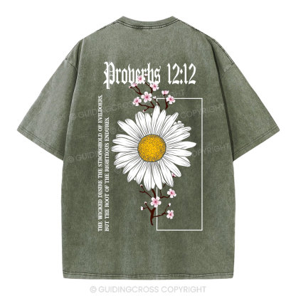 Root Of The Righteous Endures Christian Washed T-Shirt