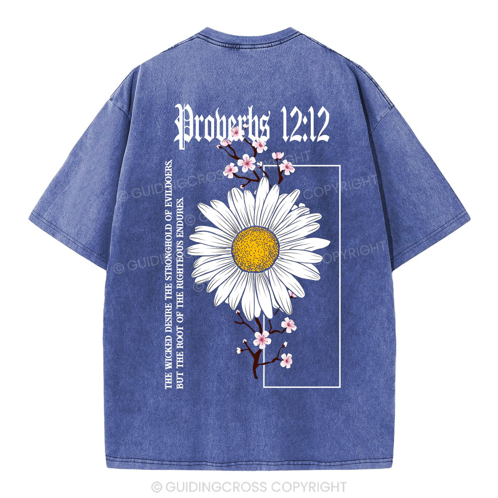 Root Of The Righteous Endures Christian Washed T-Shirt