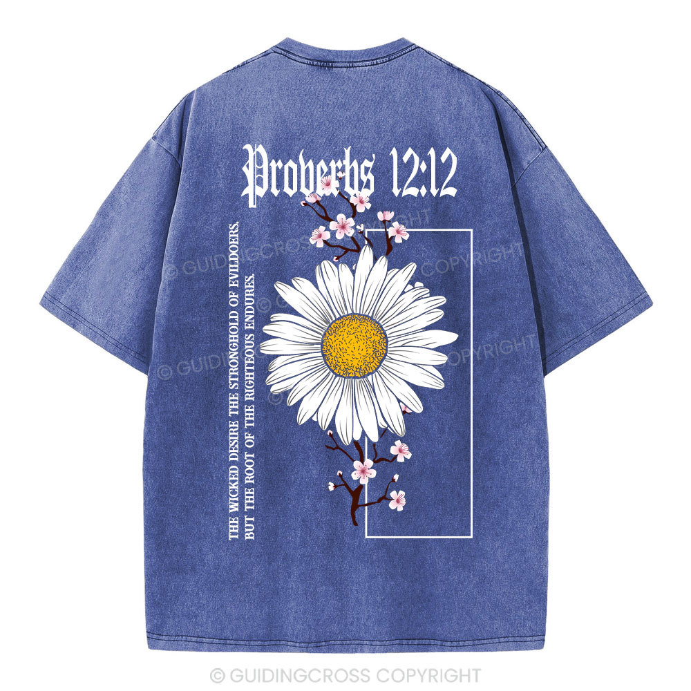 Root Of The Righteous Endures Christian Washed T-Shirt