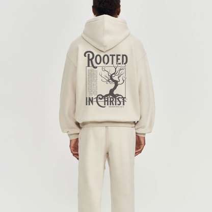 Rooted In Christ Christian Premium Fleece Hoodie Set