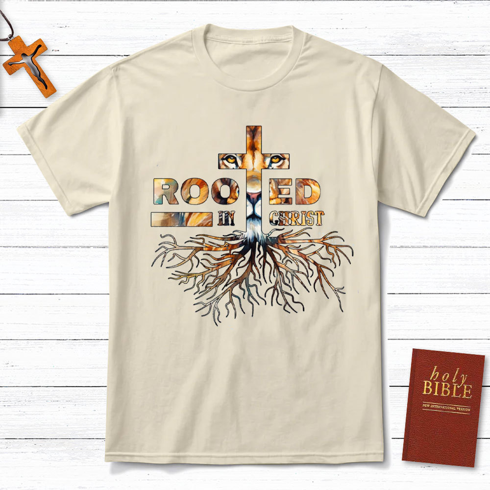 Rooted In Christ Christian T-Shirt