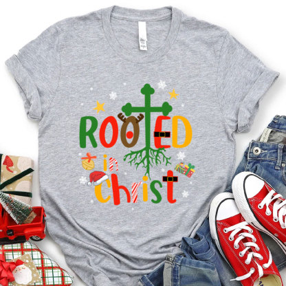 Rooted In Christ Christmas T-Shirt