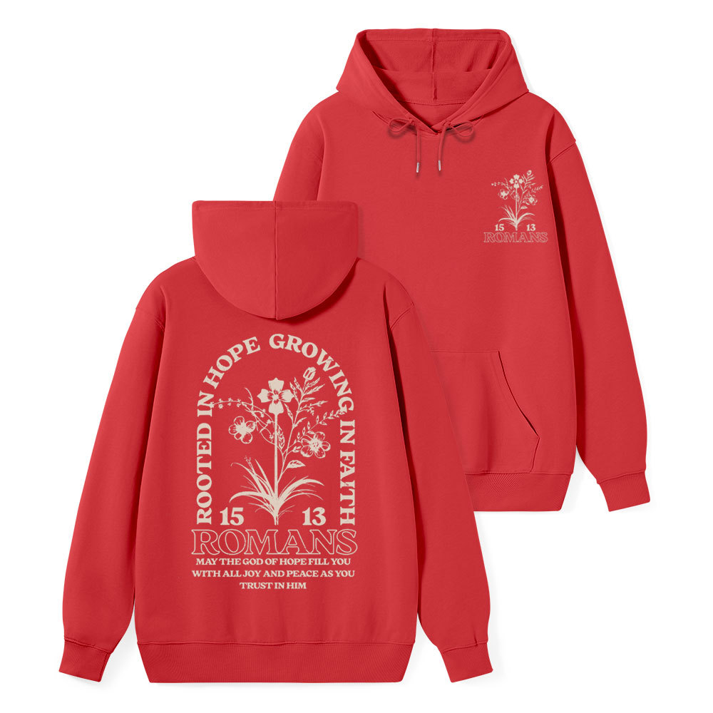 Rooted In Hope Classic Christian Hoodie