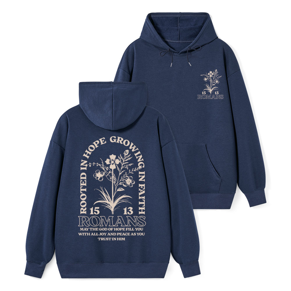 Rooted In Hope Classic Christian Hoodie