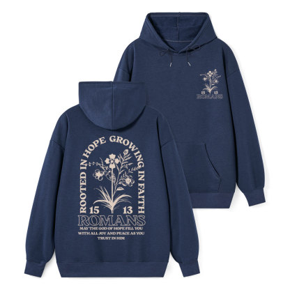 Rooted In Hope Classic Christian Hoodie
