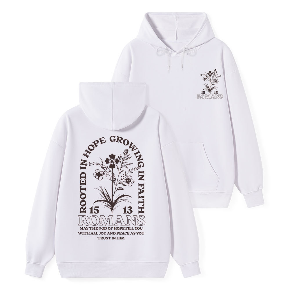 Rooted In Hope Classic Christian Hoodie