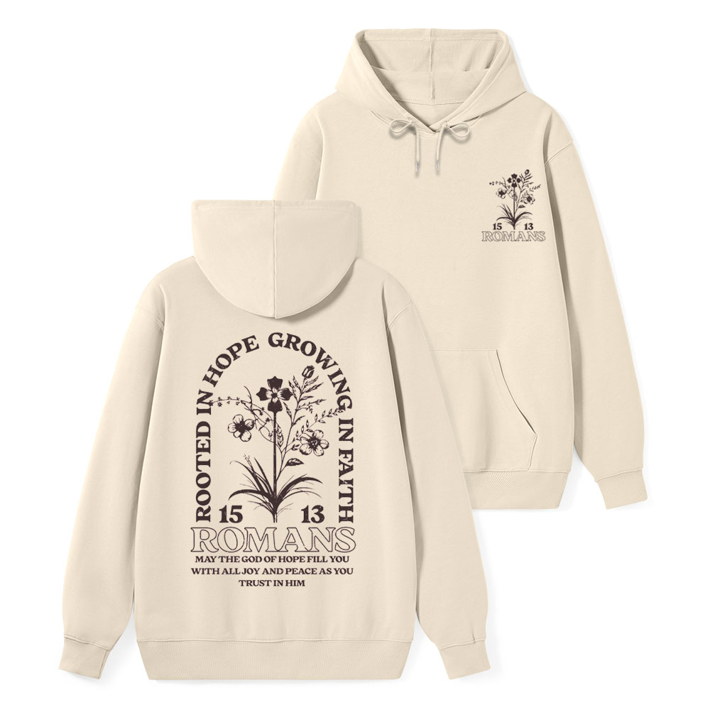 Rooted In Hope Classic Christian Hoodie