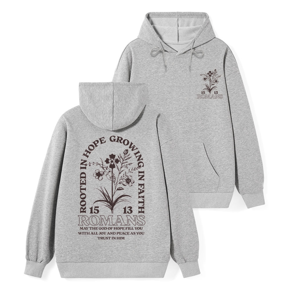 Rooted In Hope Classic Christian Hoodie