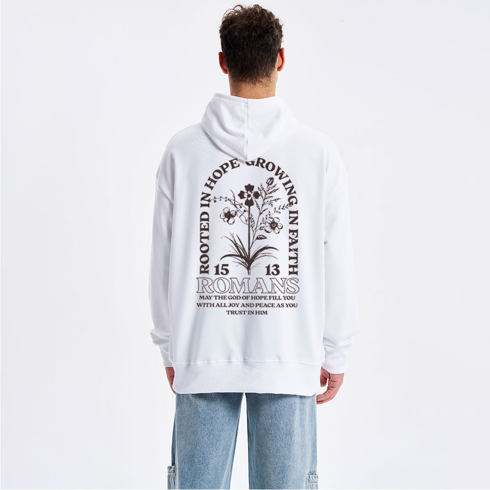 Rooted In Hope Classic Christian Hoodie