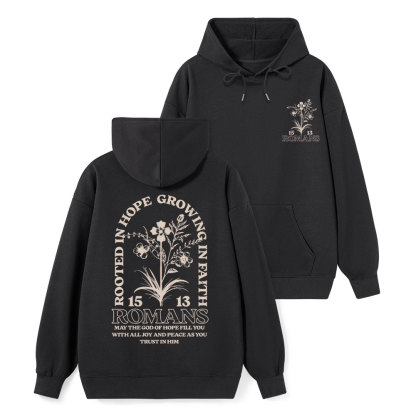 Rooted In Hope Classic Christian Hoodie